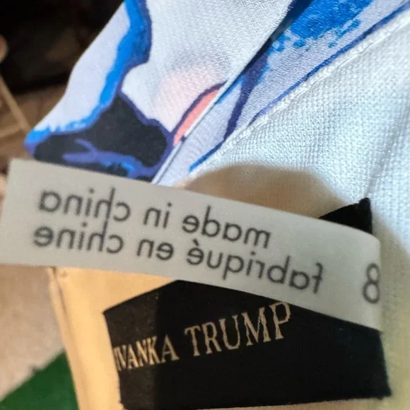 NWT Ivanka Trump Sleeveless Floral Multi Sheath Dress Size 8 - Picture 9 of 9